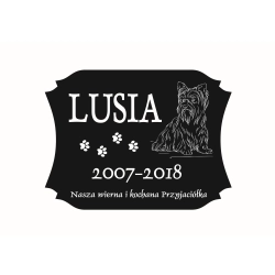 nagrobek dla zwierząt - tablica dla psa